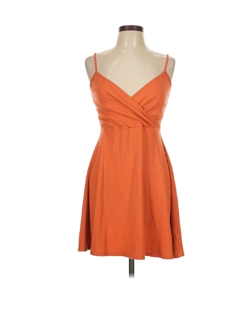 Wild Fable burnt orange spaghetti strap v-neck sun dress, Medium